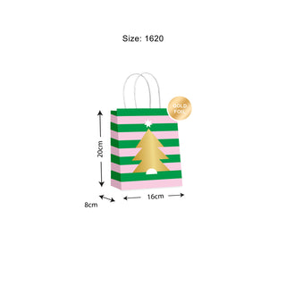 Pavilion Tree Emerald Gift Bags - 10 Pack