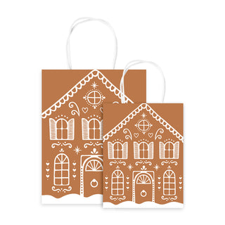 Gingerbread House Gift Bags - 10 Pack