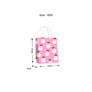 Saint Nick Bright Pink Gift Bags - 10 Pack