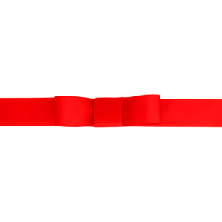 Recycled PET Grosgrain Neon Red Ribbon 10M