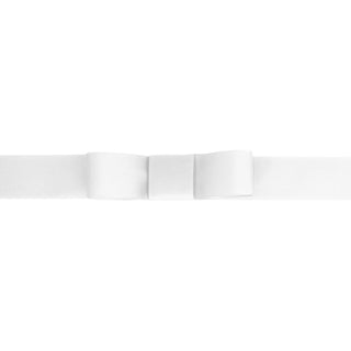 Recycled PET Grosgrain White Ribbon 10M