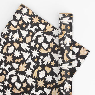 Adorn Black & Gold 10M Wrapping Paper