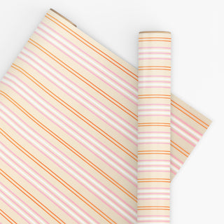 Coastal Stripe Sand 10M Wrapping Paper