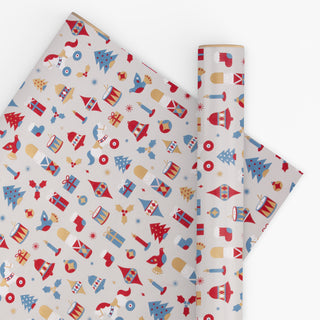 Drummer Boy Grey 10M Wrapping Paper