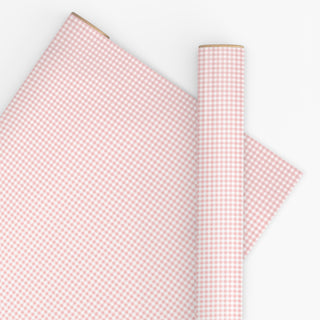 Gingham Champagne 10M Wrapping Paper