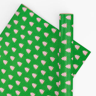 Little Pine Emerald & Pink 10M Wrapping Paper