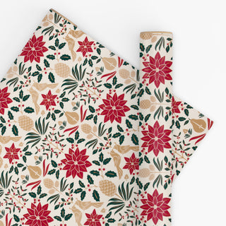 Poinsettia Traditional 10M Wrapping Paper