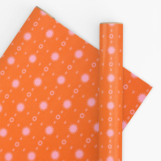 Soleil Orange & Pink 10M Wrapping Paper