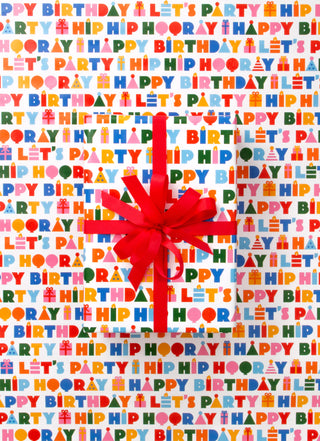Hip Hooray Rainbow (Gloss) 10M Wrapping Paper