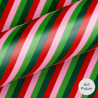 Peppermint Parade (Gloss) Festive 10M Wrapping Paper