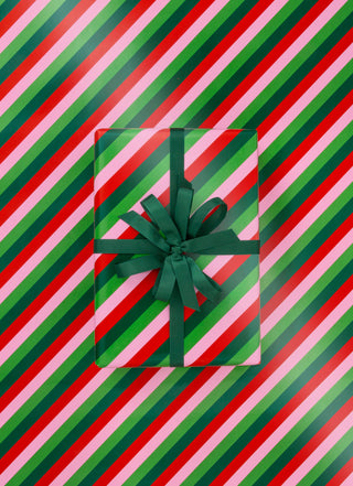 Peppermint Parade (Gloss) Festive 10M Wrapping Paper