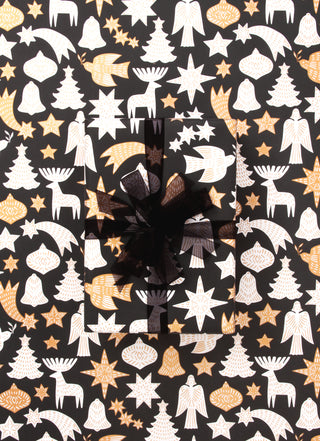 Adorn Black & Gold 10M Wrapping Paper