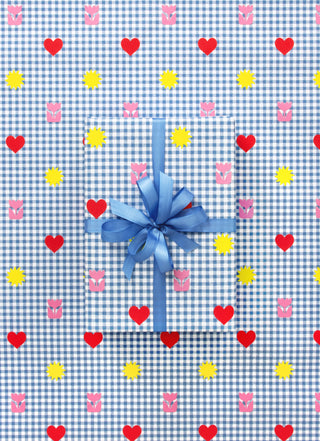 Clementine French Blue 10M Wrapping Paper