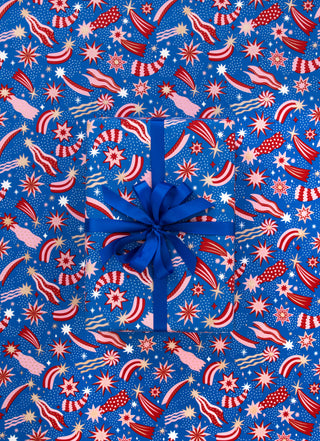 Cosmic Electric Blue 10M Wrapping Paper