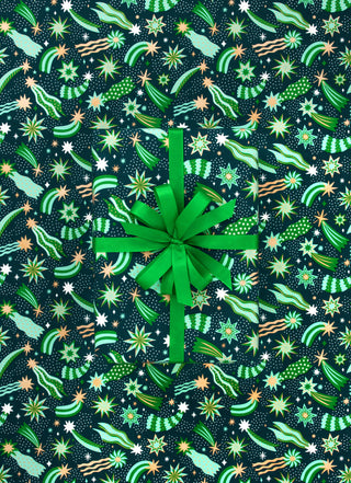 Cosmic Evergreen 10M Wrapping Paper