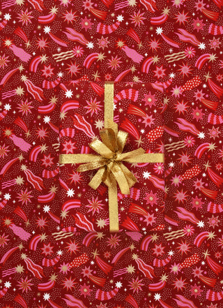 Cosmic Scarlet Red 10M Wrapping Paper
