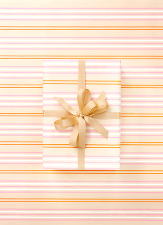 Coastal Stripe Sand 10M Wrapping Paper