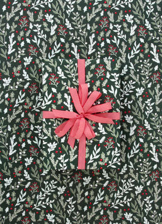 Foliage Forest Green 10M Wrapping Paper