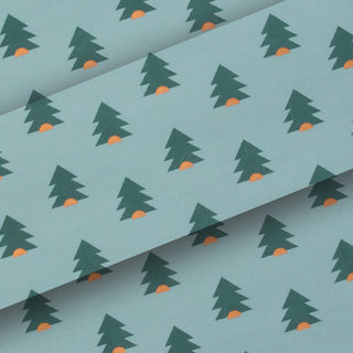 Little Pine Slate Green & Pine 10M Wrapping Paper