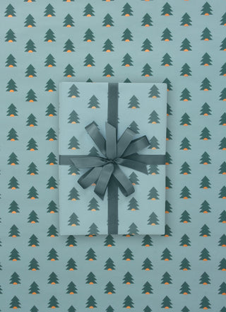Little Pine Slate Green & Pine 10M Wrapping Paper