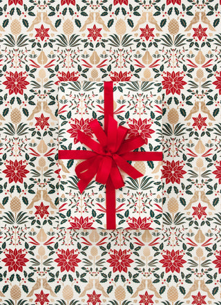 Poinsettia Traditional 10M Wrapping Paper