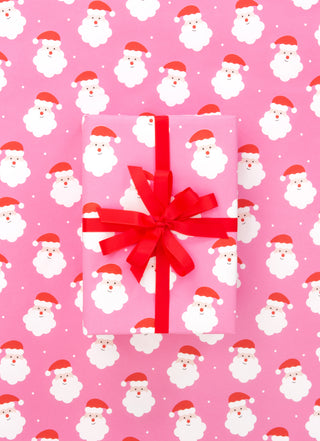 Saint Nick Bright Pink 10M Wrapping Paper