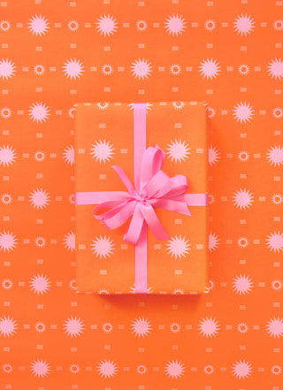 Soleil Orange & Pink 10M Wrapping Paper