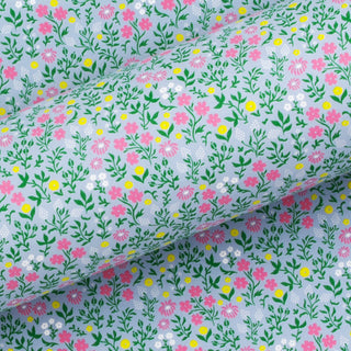 Wildflowers Cornflower Blue 10M Wrapping Paper