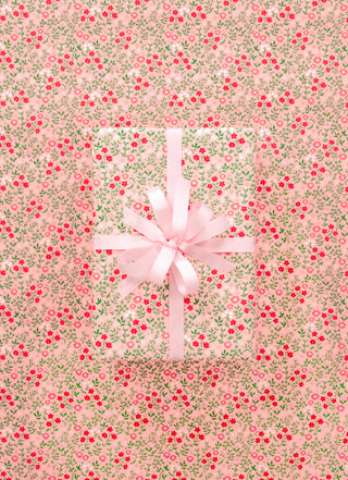 Wildflowers Strawberry 10M Wrapping Paper