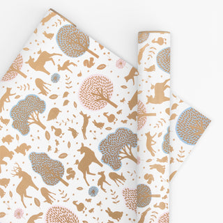 Willow Blue & Pink 10M Wrapping Paper