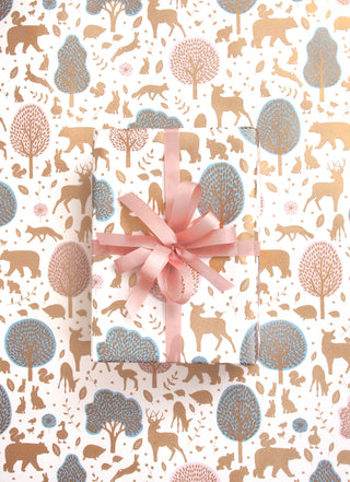 Willow Blue & Pink 10M Wrapping Paper