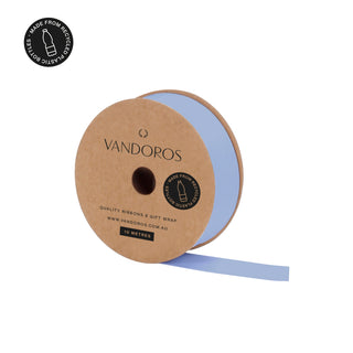 Recycled PET Grosgrain Baby Blue Ribbon 10M