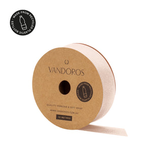 Recycled PET Grosgrain Blush Ribbon 10M