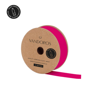 Recycled PET Grosgrain Fuchsia Ribbon 10M