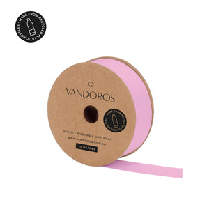 Recycled PET Grosgrain Rose Ribbon 10M