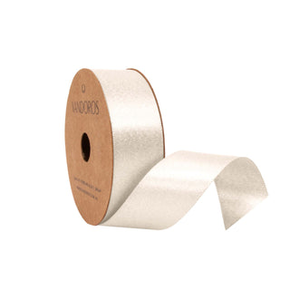 Satin Pearl Candlelight Ribbon - 10M