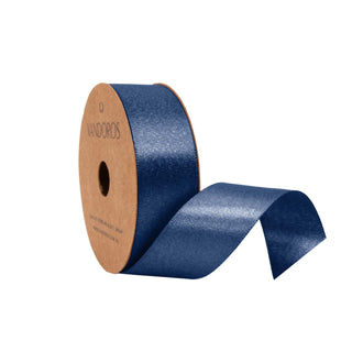 Satin Pearl Navy Ribbon - 10M