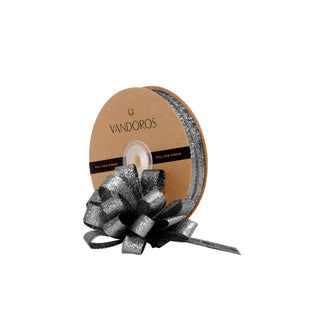 Stellar Gunmetal Pull Bow Ribbon