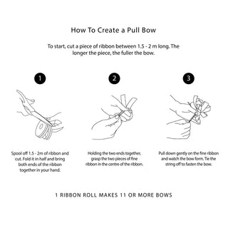 Stellar Silver Pull Bow Ribbon