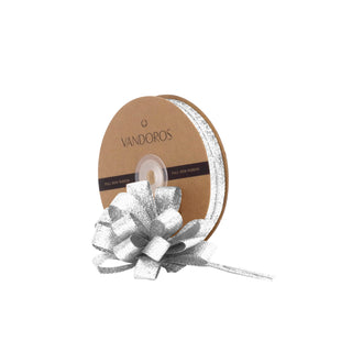 Stellar Silver Pull Bow Ribbon