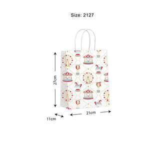 Carousel Red & Blue Gift Bags - 10 Pack