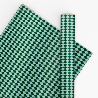 Diamonds Mint & Evergreen 10M Wrapping Paper (Art Paper Matte)