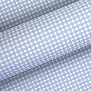 Gingham French Blue 10M Wrapping Paper