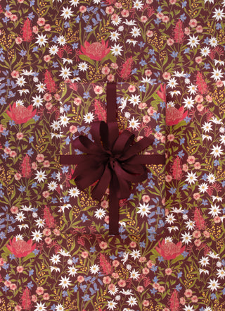 Matilda Floral Mulberry 10M Wrapping Paper (Matte)