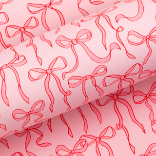 Bows Pink 10M Wrapping Paper