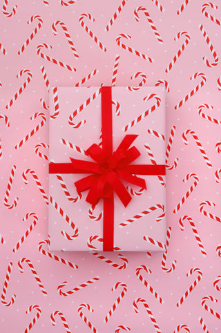 Candy Cane Pink 10M Wrapping Paper