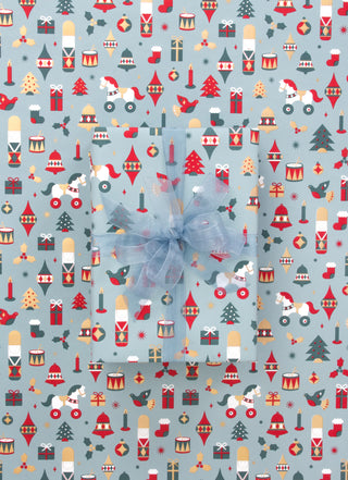 Gingerbread House Red 10M Wrapping Paper – The Vandoros Store