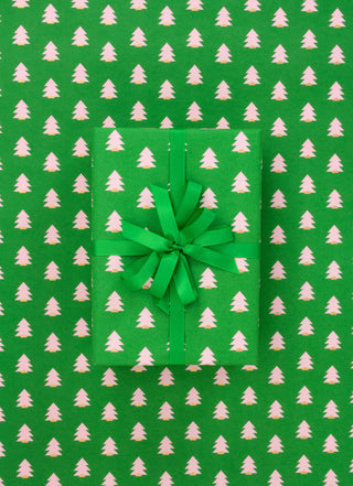 Little Pine Emerald & Pink 10M Wrapping Paper