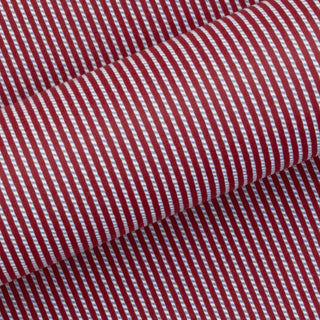 Twine Stripe Scarlet Red & Snow Blue 10M Wrapping Paper (Uncoated)