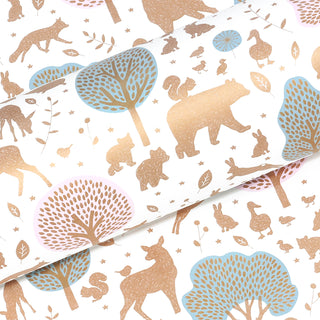 Willow Blue & Pink 10M Wrapping Paper